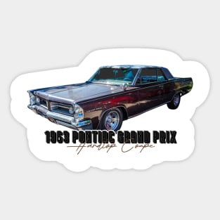 1963 Pontiac Grand Prix Hardtop Coupe Sticker